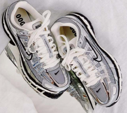 Nike P-6000 Silver Metallic Shoes