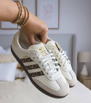 Adidas Samba Ladies - Leopard Print Stripes