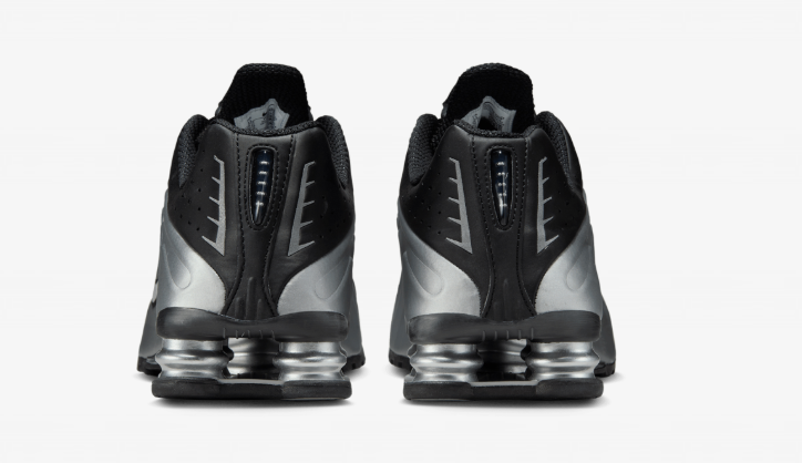 Nike Shox R4 Metallic Silver & Black